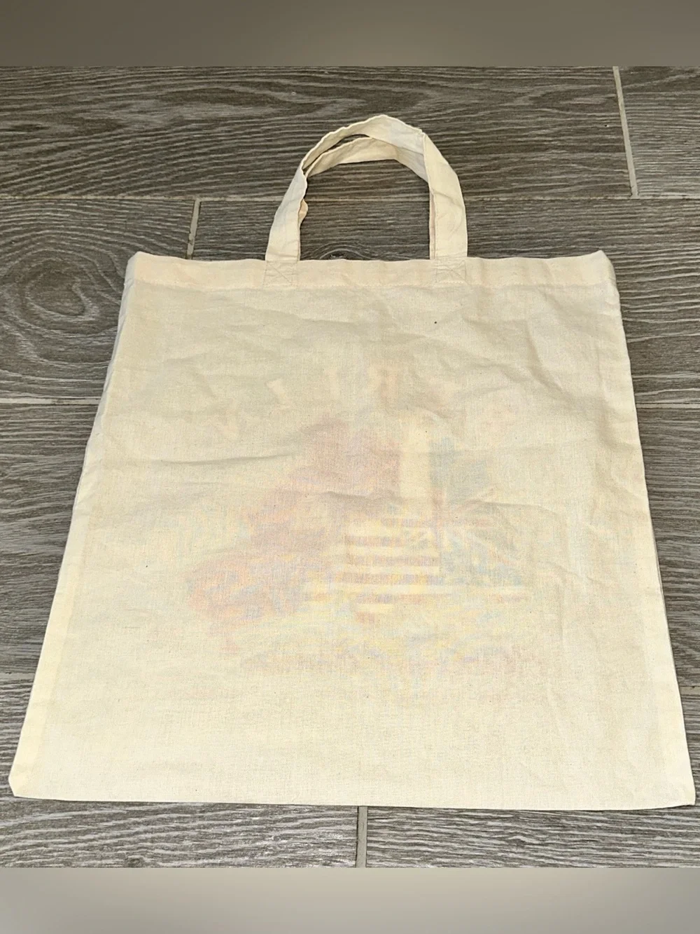 Vintage 90s Souvenir Tote Bag Checkpoint Charlie Divided City Deadstock Cold War